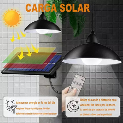 Lámpara Solar Exterior Impermeable - Metacompras