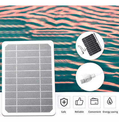 Cargador Panel Solar 5w 5v Puerto Usb - Metacompras