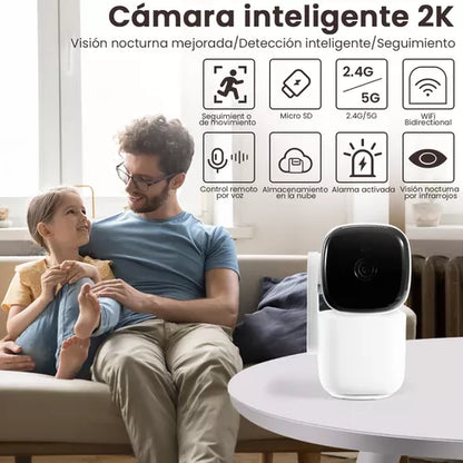 Cámara Domo WiFi 2MP Full HD con Visión Nocturna y Audio Bidireccional