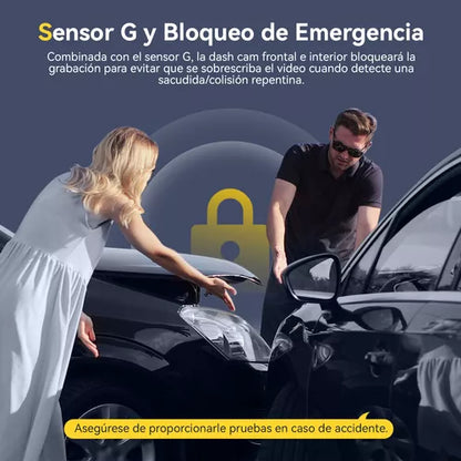 Cámara para Automóvil 1080p FHD con Detección de Movimiento y Grabación en Bucles