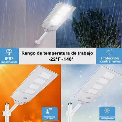 Lámpara Solar LED para Exteriores 6000W - Ilumina Tu Jardín Eficientemente