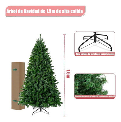 Árbol De Navidad Artificial Para Navidad 150 cm 450 Ramas
