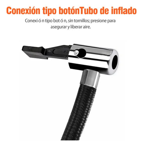 Compresor Inflador de Alta Potencia para Auto y Moto - Rápido y Eficiente
