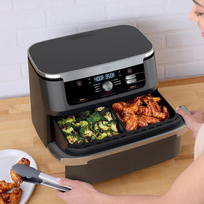 Freidora de Aire Ninja Flexbasket 7 en 1, 11 Qt, Cocina Saludable y Rápida