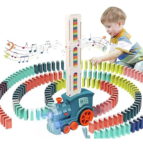 Juego Para Niños Tren Dominó Usher Vehículos De Juguete - Metacompras