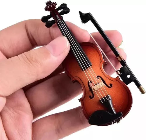 Mini Violín Decorativo de Madera - Ideal para Regalo y Colección