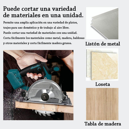 Sierra Circular Eléctrica Recargable 1500W - Portátil y de Corte Preciso - Metacompras