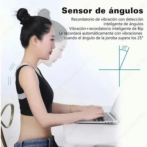 Corrector de Postura Ergonómico con Recordatorio Inteligente de Vibración - Metacompras