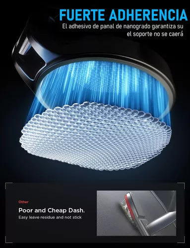 Soporte Magnético Giratorio 360 para Celular en Auto - Fijación Ultraestable