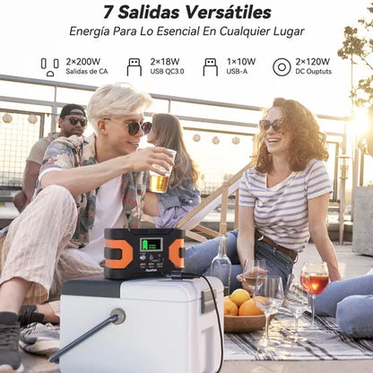 Generador Solar Eléctrico Portátil 150W - Energía Segura para Equipos en Cualquier Lugar