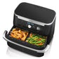Freidora de aire Ninja Flexbasket 7 en 1 Megazone 11 Qt color negro 1690w 127v