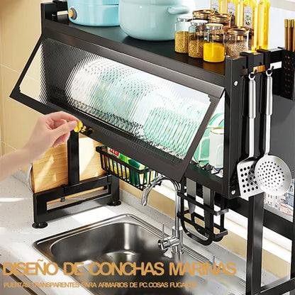 Escurridor De Trastes 3 niveles gabinete - Metacompras