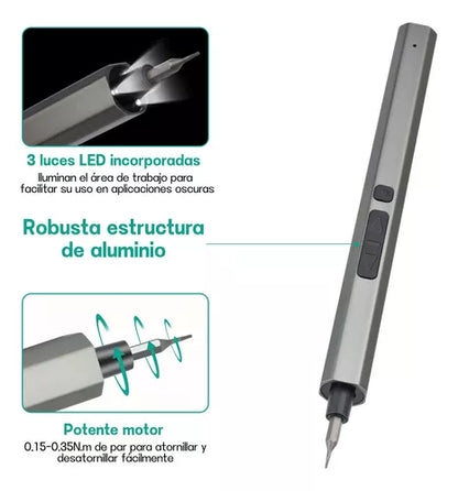 Kit de Desarmadores Eléctrico de Precisión 82 en 1 - Potente, Portátil y Magnético