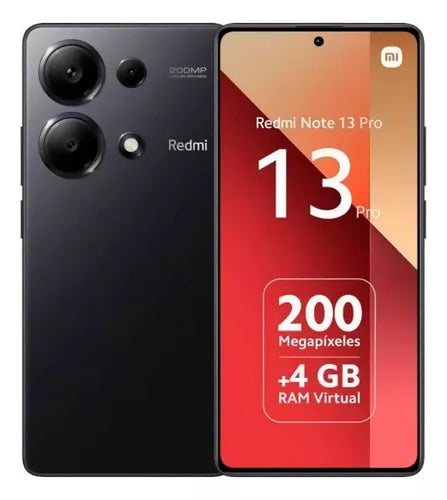 Xiaomi Redmi Note 13 Pro 4G Dual SIM 256 GB negro 8 GB RAM - Potente y Versátil