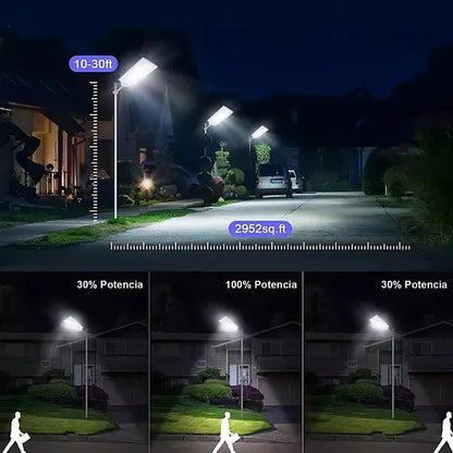 Lámpara Solar LED para Exteriores 6000W - Ilumina Tu Jardín Eficientemente