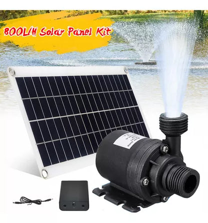 Kit Bomba De Agua Solar 50w Panel 800l/h 12v Bajo Ruido - Metacompras