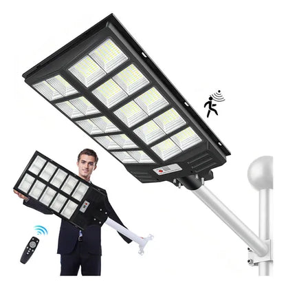 Lámpara Solar LED 1600W con Sensor de Movimiento para Jardín Resistente al Agua