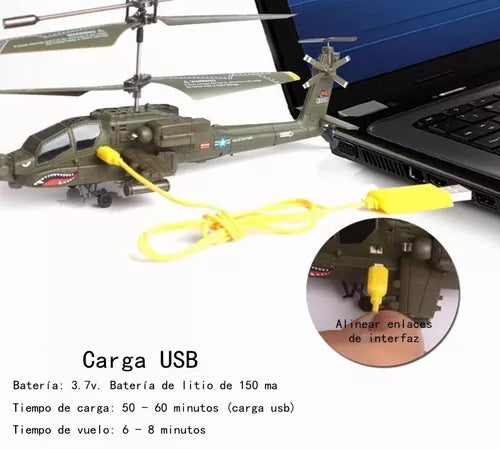 Helicóptero RC para Interiores - Vuelo Estable y Control Fácil - Metacompras