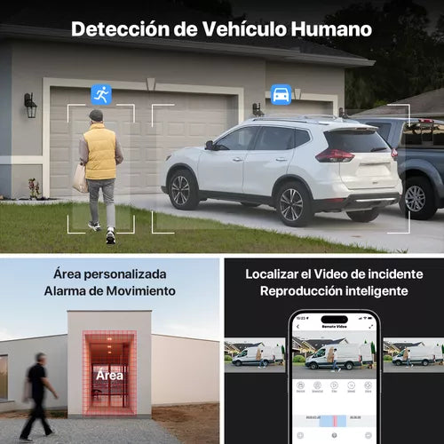 Kit de Videovigilancia H.view HV-84AHD5001: 4 Cámaras 5MP, DVR 1TB, Acceso Remoto, Resistente al Agua