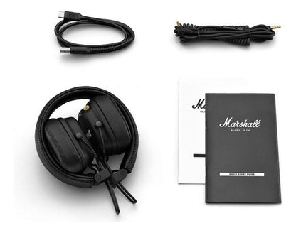Auriculares Inalámbricos Marshall Major IV - Sonido Emblemático y Más de 80 Horas de Reproducción