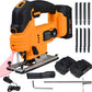 Sierra Caladora Inalambrica Laser Led 2 Baterias 400w