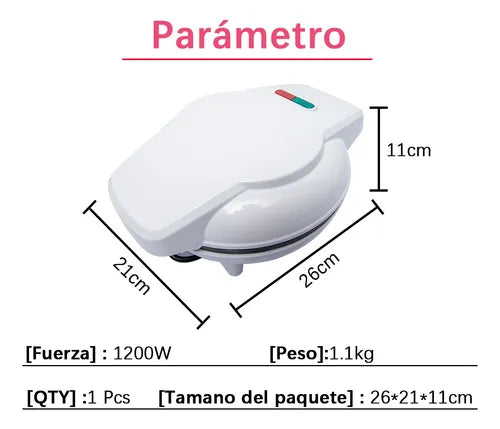 Máquina de Donas 1200W para Desayuno en Casa - Fácil y Rápida de Usar