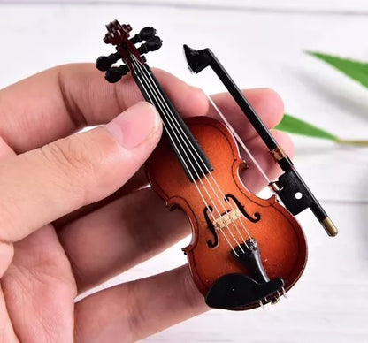 Mini Violín De Colección Decoración Regalo Miniatura Arte - Metacompras