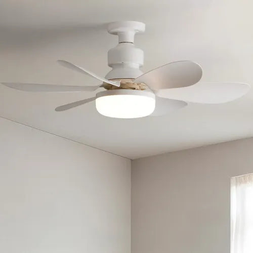 Ventilador de Techo Begônia con Control Remoto y 6 Aspas Blancas 52" - Metacompras