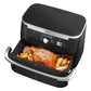 Freidora de aire Ninja Flexbasket 7 en 1 Megazone 11 Qt color negro 1690w 127v