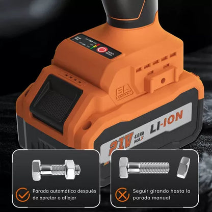 Llave De Impacto Pistola Inalámbrico Motor Sin Escobillas - Metacompras