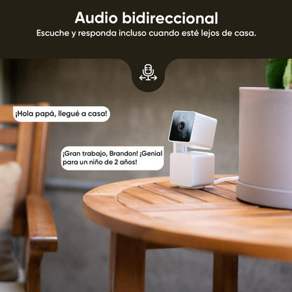 Cámara Wyze Pan V3 1080p para Interior/Exterior - Visión 360° y Antiinfiltraciones IP65