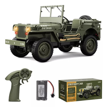 Coche Control Remoto Jjrc Jeep Willys MB1941 - Detalles Realistas y Luces LED - Metacompras