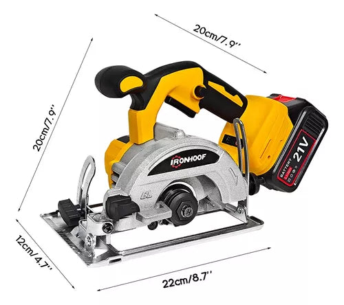 Sierra Circular Eléctrica Inalámbrica de 5" - Potente y Precisa para Cortes Versátiles - Metacompras