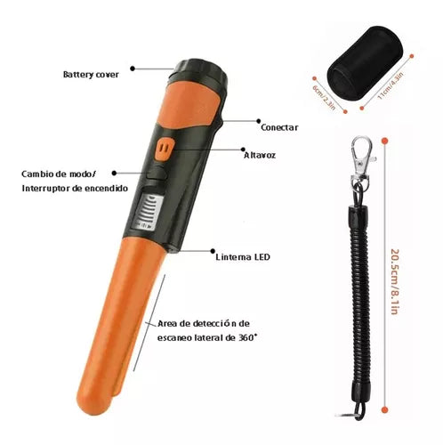 Detector De Metales Portátil Buscador Tesoro - Metacompras