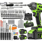 Kit Completo de Herramientas Eléctricas 46pcs: Llaves de Impacto y Taladro Inalámbrico