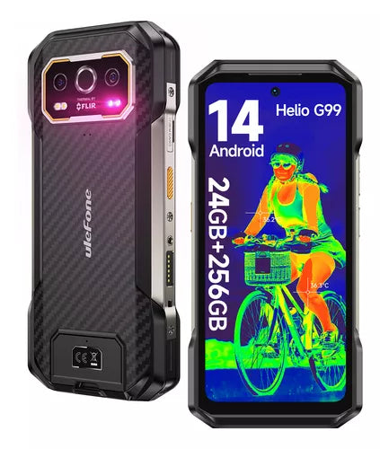 Celular Ulefone Armor 27t Cámara Termográfica Flir Rugged Phone 256gb Rom Dual Sim Android 14 Smartphone 30w Carga Inalámbrica