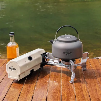 Hornillo Portátil de Gas 2600W para Acampar - Seguridad y Eficiencia en Cocina al Aire Libre