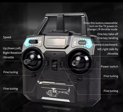Helicóptero RC C186 con Giroscopio - Vuelo Ultra Estable y Preciso - Metacompras