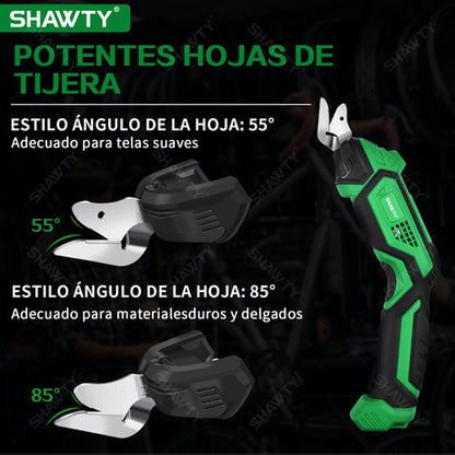 Tijera Eléctrica Inalámbrica Shawty para Cortar Tela y Lamina - Alta Eficiencia y Larga Duración