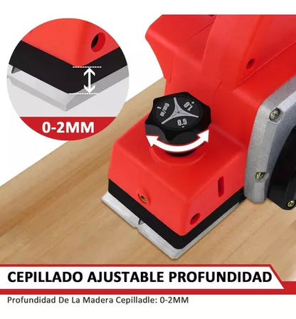 Cepilladora Eléctrica Para Madera Cepillo Profesional 82mm 900W - Metacompras