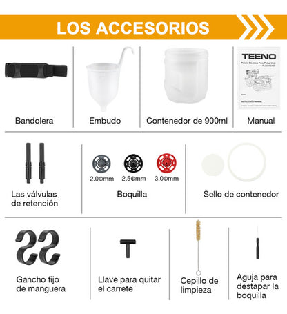 Pistola Eléctrica para Pintar 1000W HVLP – Acabado Profesional y Rápido