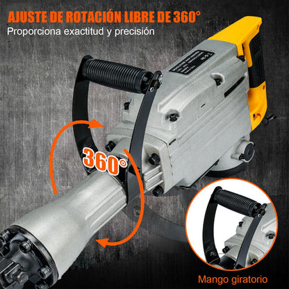 Martillo Demoledor de Concreto 2200W - Potencia y Versatilidad para Demolición Eficiente