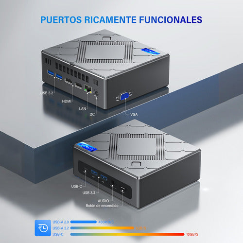 Mini Pc Intel Core I5-12450h 32gb Ram 512gb Ssd Windows 11