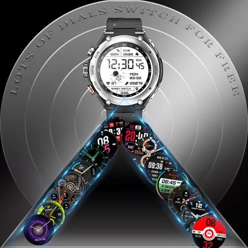 Reloj Inteligente Con Audifonos Bluetooth Rastreador Fitness Color De La Caja Plateado