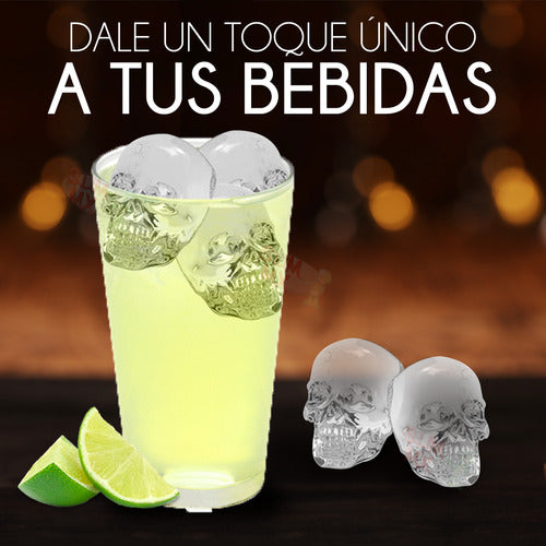 Molde de Silicona para Hielo en Forma de Calavera - Reutilizable y Fácil de Usar - Metacompras