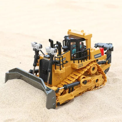 Bulldozer RC de Control Remoto con 9 Canales para Construcción Realista