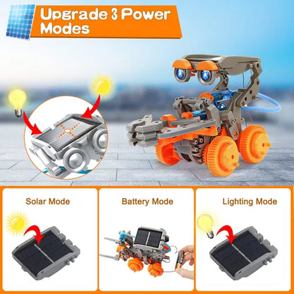 Kit De Juguete Robot Educativo Ciencia Solar Para Niño 12 en 1 Super Divertifo - Metacompras
