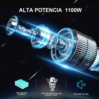 Esmeriladora Angular Inalámbrica 1100W con 2 Baterías y Accesorios Incluidos - Metacompras