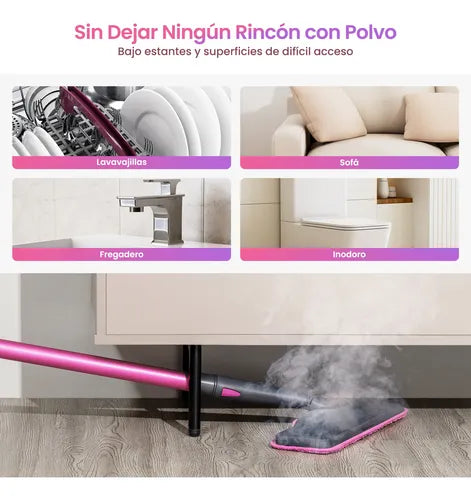 Trapeador a Vapor Schenley Hestia Alta Temperatura para Limpieza de Pisos - Metacompras