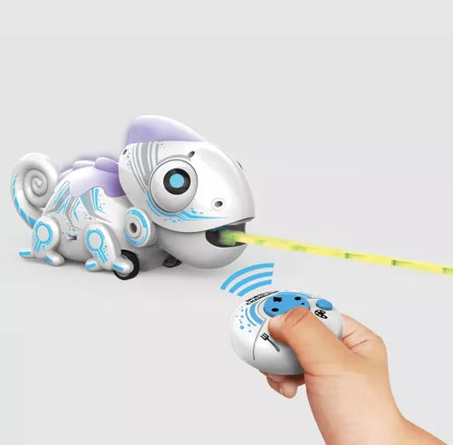 Camaleón Robótico Interactivo Y Control Remoto Ycoo Silverit Color Blanco - Metacompras